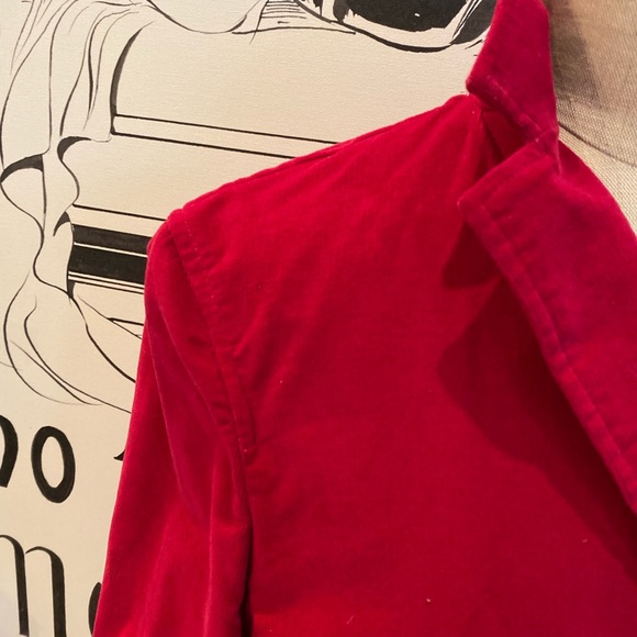 Lands End Womens Fuchsia Corduroy Blazer. / Size 14 - Picture 2 of 11